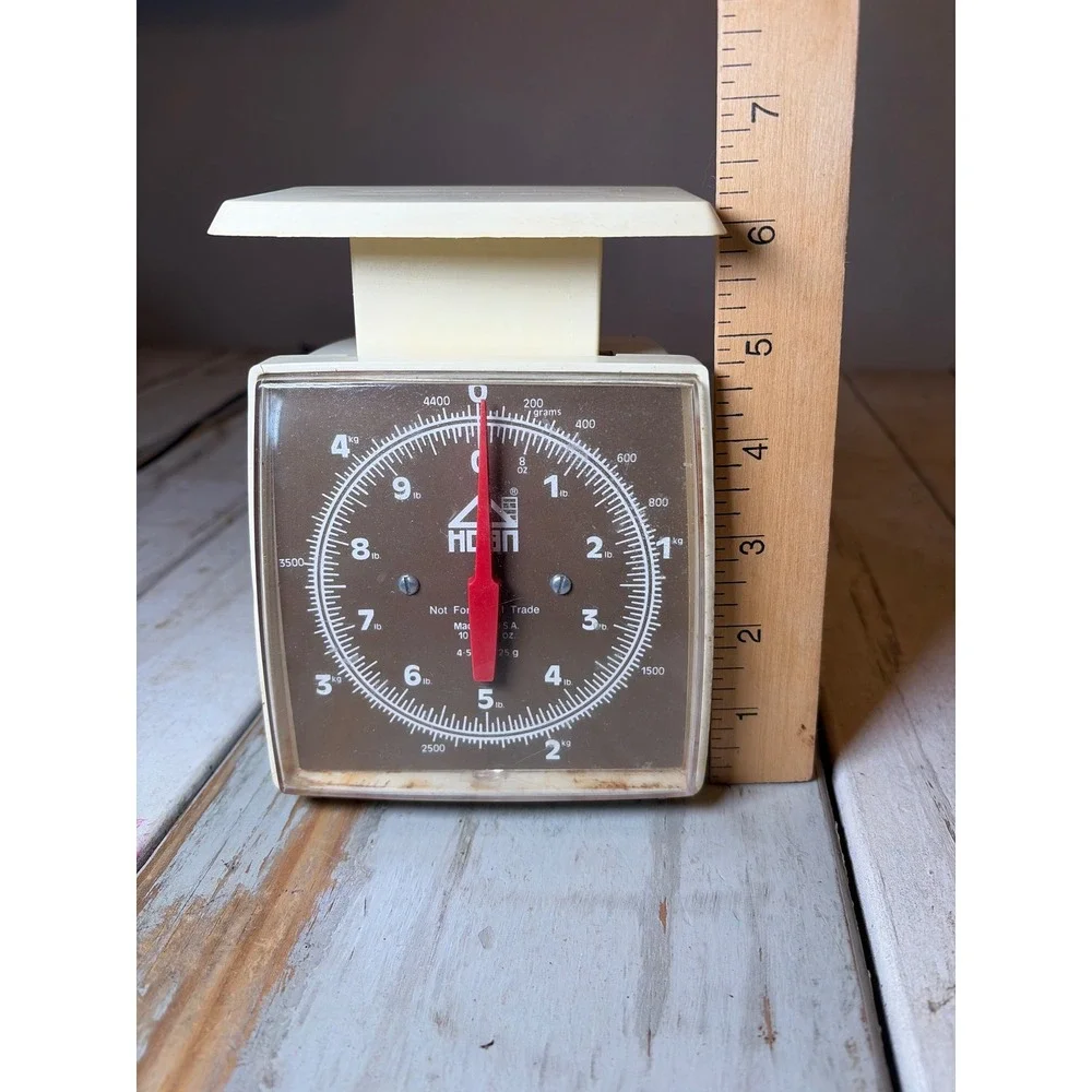 Vintage Hanson Kitchen Scale 10 lb Made in USA Retro Analog Food Scale Farmhouse